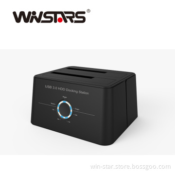 USB-C Dual Bay Docking Station for 2.5&3.5